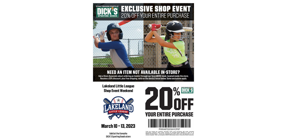 Dick's Sporting Goods Shopping Event